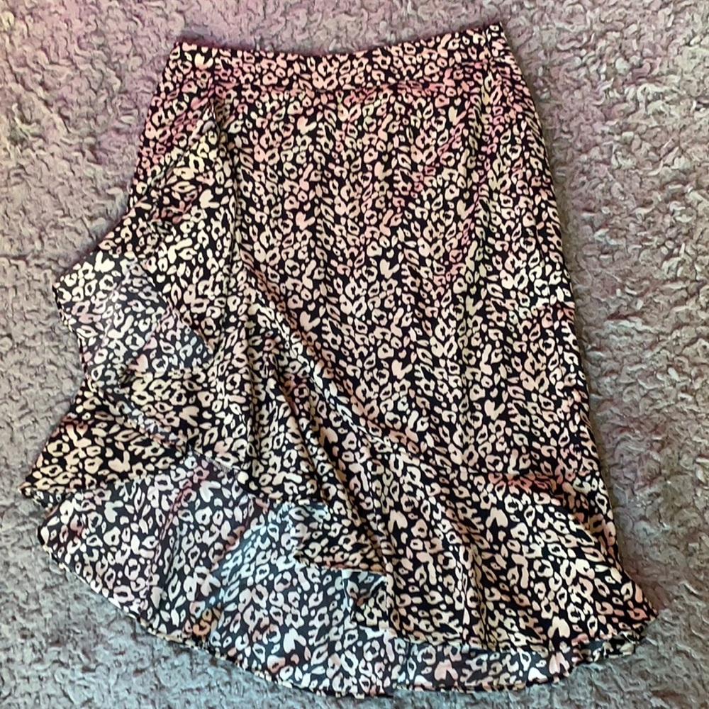 Nasty Gal Cheetah Midi Skirt